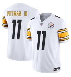 Men's Pittsburgh Steelers #11 Michael Pittman Jr. White F.U.S.E. Vapor Limited Football Stitched Jersey