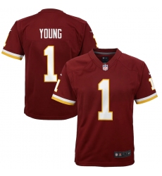 Youth Washington Redskins #1 Chase Young Nike Burgundy 2020 NFL Draft First Round Pick Game Jersey.webp