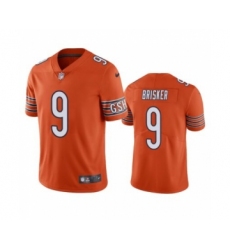 Men's Chicago Bears #9 Jaquan Brisker Orange Vapor untouchable Limited Stitched Jersey