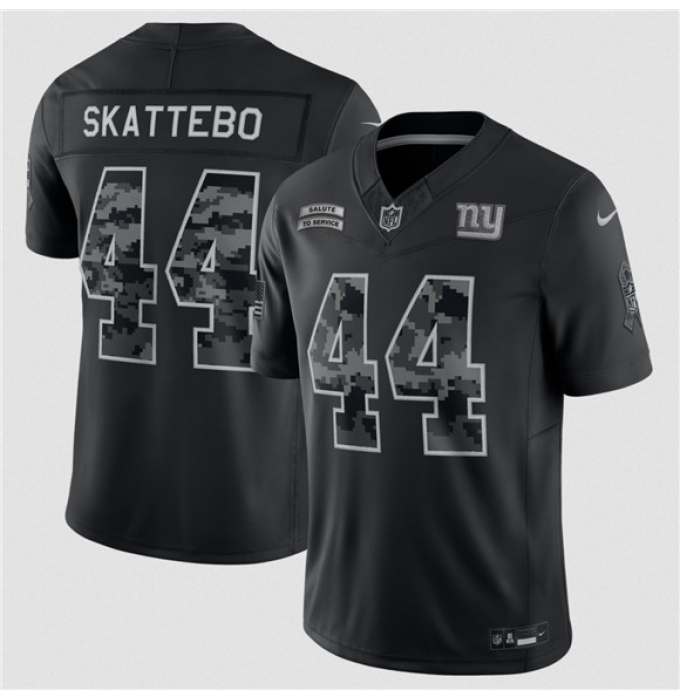Men's New York Giants #44 Cam Skattebo Black F.U.S.E. 2026 Salute to Service Limited Football Stitched Jersey