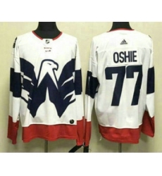 Men's Washington Capitals #77 TJ Oshie White 2023 Stadium Series Authentic Jersey