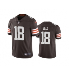 Mens Cleveland Browns #18 David Bell Brown Vapor Untouchable Limited Stitched Jersey