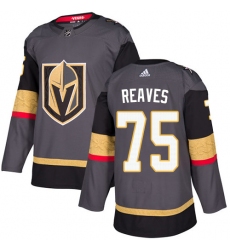Men's Adidas Vegas Golden Knights #75 Ryan Reaves Authentic Gray Home NHL Jersey