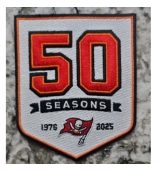Tampa Bay Buccaneers 50TH Anniversary Patch White Biaog