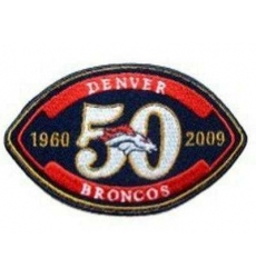 Stitched Denver Broncos 50th Anniversary Jersey Patch