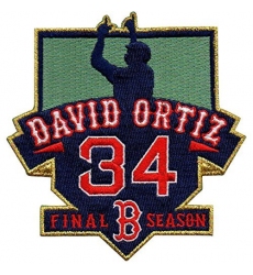 David Ortiz Boston Red Sox #34 MLB Men's Retirement Patch
