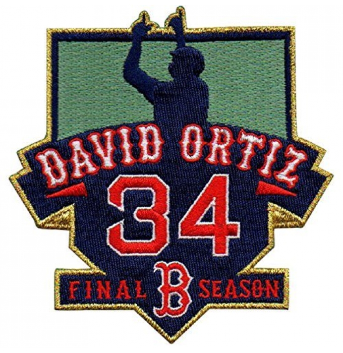 David Ortiz Boston Red Sox #34 MLB Men's Retirement Patch