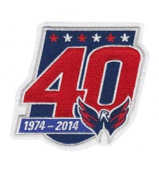 Stitched 2014-15 Washington Capitals 40th Team Anniversary Jersey Patch