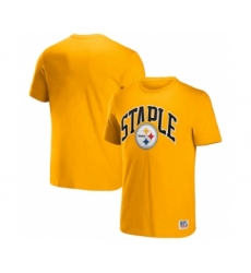 Men's Pittsburgh Steelers x Staple Gold Logo Lockup T-Shirt
