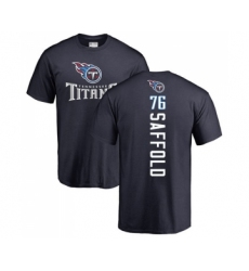 Football Tennessee Titans #76 Rodger Saffold Navy Blue Backer T-Shirt