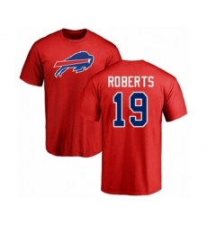 Football Buffalo Bills #19 Andre Roberts Red Name & Number Logo T-Shirt