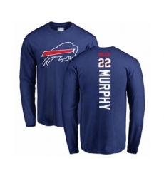 Football Buffalo Bills #22 Marcus Murphy Royal Blue Backer Long Sleeve T-Shirt
