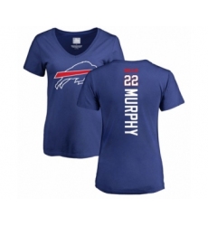 Football Women's Buffalo Bills #22 Marcus Murphy Royal Blue Backer T-Shirt