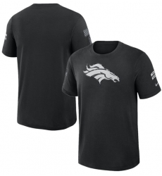 Men's Denver Broncos Black 2026 Salute to Service Slub T-Shirt