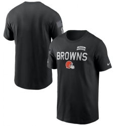 Men's Cleveland Browns Black 2026 Salute to Service Sideline Dri-FIT T-Shirt