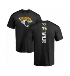 Football Jacksonville Jaguars #75 Jawaan Taylor Black Backer T-Shirt