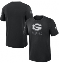 Men's Green Bay Packers Black 2026 Salute to Service Slub T-Shirt