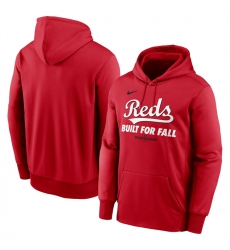 Men's Cincinnati Reds Red 2025 Postseason Collection Therma Fleece Hoodie
