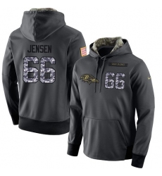 NFL Men's Nike Baltimore Ravens #66 Ryan Jensen Stitched Black Anthracite Salute to Service Player Performance Hoodie