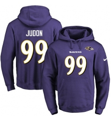 NFL Men's Nike Baltimore Ravens #99 Matt Judon Purple Name & Number Pullover Hoodie