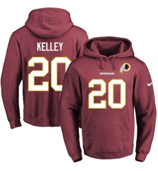 NFL Men's Nike Washington Redskins #20 Rob Kelley Burgundy Red Name & Number Pullover Hoodie