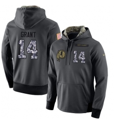 NFL Nike Washington Redskins #14 Ryan Grant Stitched Black Anthracite Salute to Service Player Performance Hoodie