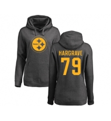 Football Women's Pittsburgh Steelers #79 Javon Hargrave Ash One Color Pullover Hoodie