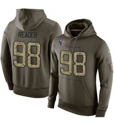 NFL Nike Houston Texans #98 D.J. Reader Green Salute To Service Men's Pullover Hoodie