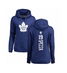 Hockey Women's Toronto Maple Leafs #19 Jason Spezza Royal Blue Backer Pullover Hoodie