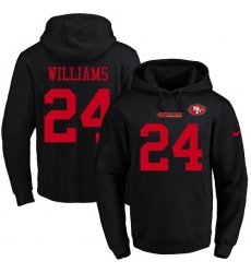 NFL Men's Nike San Francisco 49ers #24 K'Waun Williams Black Name & Number Pullover Hoodie