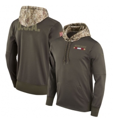 NFL Men's San Francisco 49ers Nike Olive Salute to Service Sideline Therma Pullover Hoodie