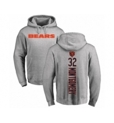 Football Chicago Bears #32 David Montgomery Ash Backer Pullover Hoodie