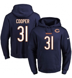 NFL Men's Nike Chicago Bears #31 Marcus Cooper Navy Blue Name & Number Pullover Hoodie