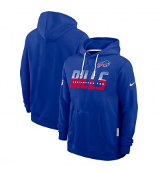 Men's Buffalo Bills Royal Sideline Standard Issue Top Prospect Dri-FIT Hoodie