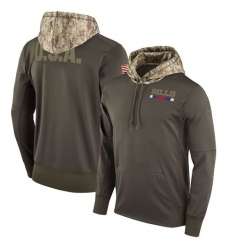 NFL Men's Buffalo Bills Nike Olive Salute to Service Sideline Therma Pullover Hoodie