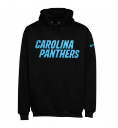 NFL Men's Carolina Panthers Nike Black KO Wordmark Performance Hoodie