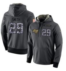 NFL Men's Nike Tampa Bay Buccaneers #29 Ryan Smith Stitched Black Anthracite Salute to Service Player Performance Hoodie