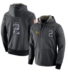 NFL Men's Nike Arizona Cardinals #2 Andy Lee Stitched Black Anthracite Salute to Service Player Performance Hoodie