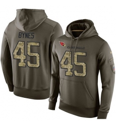 NFL Nike Arizona Cardinals #45 Josh Bynes Green Salute To Service Men's Pullover Hoodie