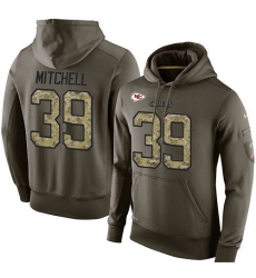 NFL Nike Kansas City Chiefs #39 Terrance Mitchell Green Salute To Service Men's Pullover Hoodie