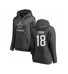 Football Women's Dallas Cowboys #18 Randall Cobb Ash One Color Pullover Hoodie