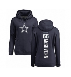 Football Women's Dallas Cowboys #79 Trysten Hill Ash Name & Number Logo Pullover Hoodie