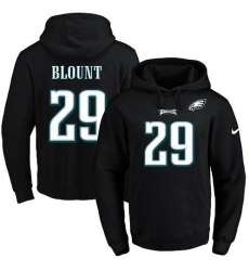 NFL Men's Nike Philadelphia Eagles #29 LeGarrette Blount Black Name & Number Pullover Hoodie