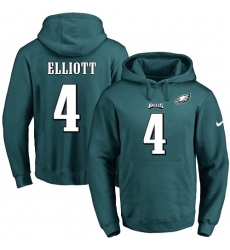 NFL Men's Nike Philadelphia Eagles #4 Jake Elliott Green Name & Number Pullover Hoodie