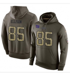 NFL Nike New York Giants #85 Rhett Ellison Green Salute To Service Men's Pullover Hoodie