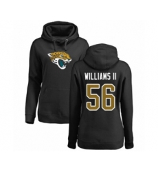 Football Women's Jacksonville Jaguars #56 Quincy Williams II Black Name & Number Logo Pullover Hoodie