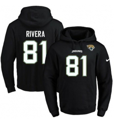 NFL Men's Nike Jacksonville Jaguars #81 Mychal Rivera Black Name & Number Pullover Hoodie