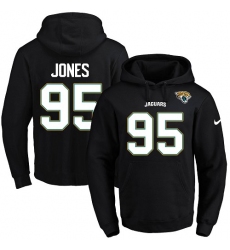 NFL Men's Nike Jacksonville Jaguars #95 Abry Jones Black Name & Number Pullover Hoodie