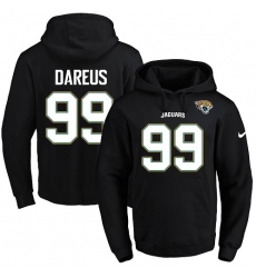 NFL Men's Nike Jacksonville Jaguars #99 Marcell Dareus Black Name & Number Pullover Hoodie