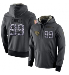 NFL Men's Nike Jacksonville Jaguars #99 Marcell Dareus Stitched Black Anthracite Salute to Service Player Performance Hoodie